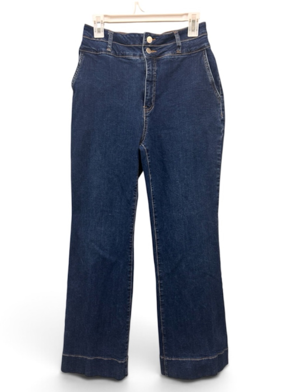 Versona - Women’s Dark Blue High-Rise Straight Jeans